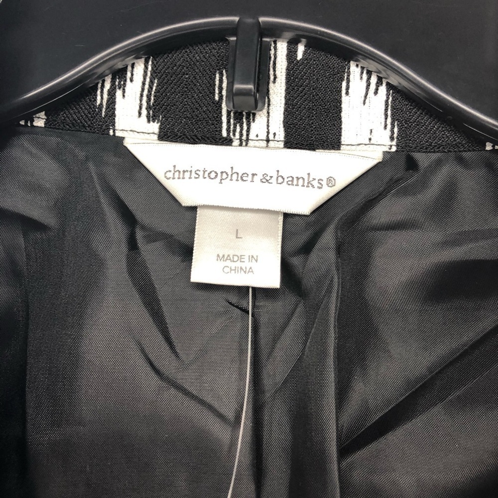 Nwt Christopher & Banks Open-Front Jacket Sz Lg - image 4